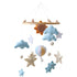 Skdqiee Crib Mobile, Sun Hot Air Balloon Design, Handmade Felt Decorations, Cloud, Star,