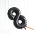 40 Inch Jumbo Black 18 Number Balloons for 18th Birthday Party Decoration, Supplies for Men and Women