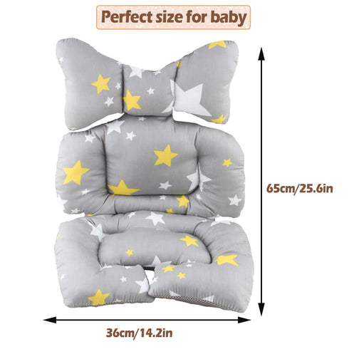KAKIBLIN Infant Car Seat Insert, Newborn Stroller Liner, Baby Car Seat Head Support Cushion