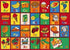 Champion Rugs Kids/Baby Room/Daycare/Classroom/Playroom Alphabet Food Vegetables Fun Educational Play Mat Non-Slip Gel Back