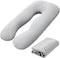 Hahafelt Cooling Pregnancy Pillow Cover (Only Pillowcase) 57 Inch Large U Shaped Full