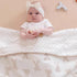 Gunnaicat 40"x40" Baby Soft Muslin Thick Blanket Cotton and Dotted Backing Double Layer Receiving Blanket Bunny