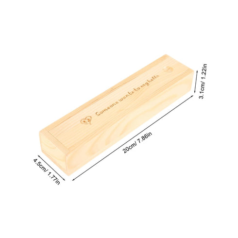 Levemolo Wooden Pregnancy Test Storage Box with Lid Multifunctional Keepsake Organizer for Pregnancy Tests