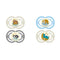 MAM Perfect Night Pacifiers, Glow-in-Dark, 60% Thinner Nipple, 16+ Months, 2 Count (Pack