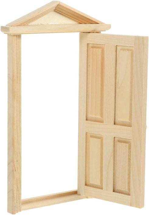 Zerodeko Dollhouse Door 1 12 Scale, Mini Wooden Door, Dollhouse Front 1