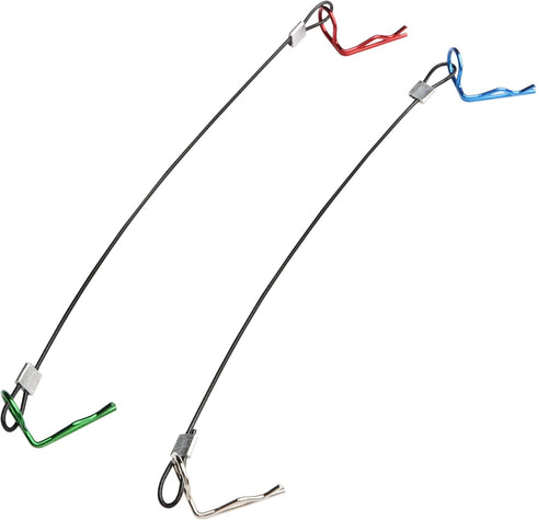 50 Pieces 90-Degree Angle Body Clips, Bent Springy Pins & RC Car Clip Pin Steel Wires for 1/8 1/10 1/12 Scale RC Cars