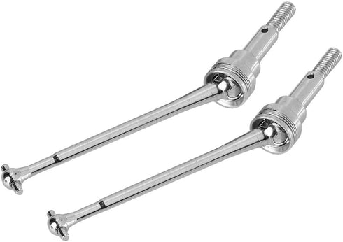 VGEBY 2pcs Front Universal Drive Shaft for WLtoys 1/12 12423 Remote Control Car Accessory (Silver 0090S)