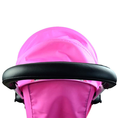 Handle Sleeve Cover for Babyzen YOYO2 / YOYO+ Strollers - Black Artificial Leather
