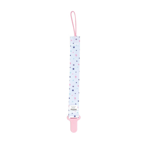 (2-Pack) Nuby Pacifinder Baby Pacifier Clip - - Pacifier Holder Clip with Convenient Hook Loop - Flowers and Polka Dots