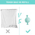 330 Scented,Pack 4 Diaper Disposal Liner Refills Compatible with Janibell Akord Series Adult Diaper System, Lightly