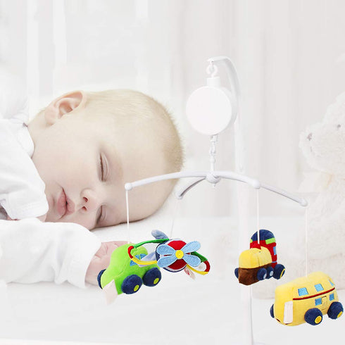 AFUNTA 26 Inch Baby Mobile for Crib, Adjustable Screw Crib Mobile Arm with Music Box Holder, Crib Mobile for Baby Girl