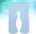 SHOWERORO U-Shape Pregnancy Pillow Case Soft Sky Blue Maternity Support Cover Washable Cushion Case for Body Support