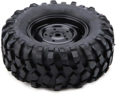 RC Car Tires, 4 Pcs Rubber Tyres for 1:10 Rock Crawler Off-Road Remote Control Car Accessory
