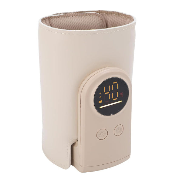ViaGasaFamido Cordless Baby Bottle Warmer, Portable LED Display Fast Milk Warmer with Intelligent Temperature