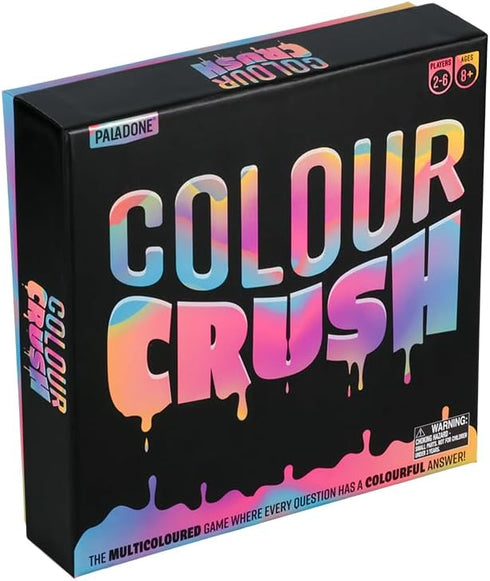 Paladone Color Crush Board Game of Artsy Challenges - Charades Meets Drawing, Acting & Guessing
