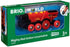 BRIO World 33592 Mighty Red Action Locomotive, Battery Operated Toy Train with Light and Sound Effects
