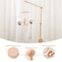 Baby Crib Mobile Arm - HBM Wooden Mobile Hanger for Crib Baby Girl Nursery Decor