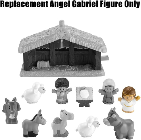Replacement Angel Gabriel Figure for Fisher-Price Little-People Christmas Nativity Playset - HPP89