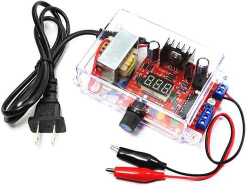 DIY Electronic Kits lm317 Power Supply Voltage Regulator, 110V to DC1.25-12V Soldering Project Kit for Adults
