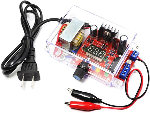 DIY Electronic Kits lm317 Power Supply Voltage Regulator, 110V to DC1.25-12V Soldering Project Kit for Adults