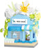 Jollcnoia Lilies Mini Flower Shop Building Toy Street City Store View Micro House