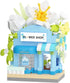 Jollcnoia Lilies Mini Flower Shop Building Toy Street City Store View Micro House