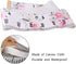 Baby Growth Chart Ruler Wall Hanging Measurement Chart with Wood Frame for Kids Nursery Room 8'' x 79'' (Pink Flower)