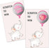 50 Pack Baby Shower Theme Scratch Off Game, Elephant Balloon Scratch Card for Baby Shower Birthday Party Lottery Game, Valentines Party Raffle Tickets, Baby Shower Activity and Idea