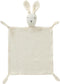 Cream Bunny Organic Cotton Security Blanket for Baby Boys and Girls, Soft Muslin Cotton Loveys