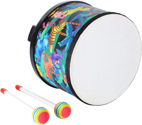 8 inch 2 Ubblove Floor Tom Drum for Kids Percussion Instrument Music Drum with Mallets for Baby Children Special