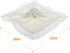 Apricot Lamb Stuffed Animals, Soft Security Blanket, White Lamb Infant Nursery Character Blanket, 14 Inches