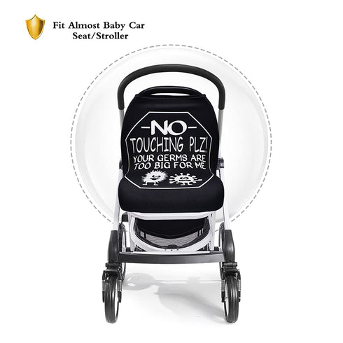 Metplus Infant Car Seat Covers - Stretchy Nursing Breastfeeding Canopy Cover for Babies, Newborn Boys Girls Shower Gift