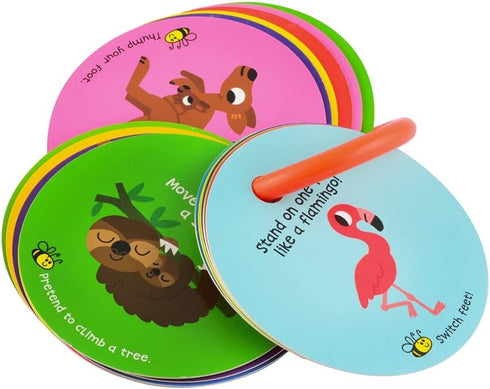 MOLLYBEE KIDS Toddler Action Cards Animal Moves and Sounds