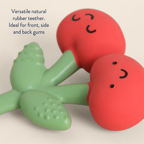 Itzy Ritzy Natural Rubber Teether BPA-Free Soft & Durable Infant Teething Toy, Easy for Little Hands to Grab & Squeeze