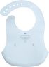 green sprouts Unisex Baby Scoop Silicone Bib, Light Blueberry