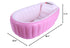 SuperLi Inflatable Baby Bathtub, Kid Infant Toddler Infant Newborn Inflatable Foldable Shower Pool (Pink)
