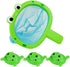 YUERFEILA Baby Bath Toys 1 Pcs Frog Animals Fishing Net with 3 Pcs