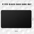 4 Pcs Card Game Mats 24 x 14 Inch Playmat Table Card Game Mats Smooth Playing Card Mat (Black)