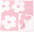 L+L USA Retro Daisy Flower Baby Blanket 28"x40" - DreamSoft Throw for