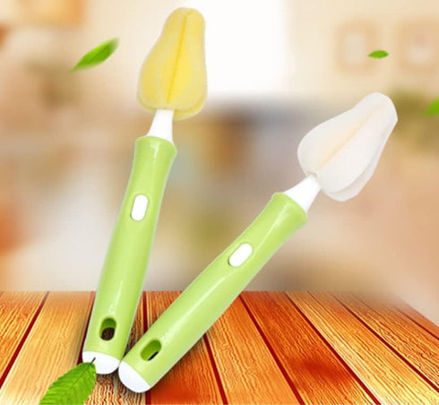 Duehut 1PCS GJ120 GJ120 HLLMX Baby Bottle Brush The Baby Nipple Brush Cleaning Brush to Replace The Head Sponge Bottle