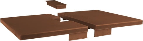BMC WW2 Blockhouse Roof - Brown Plastic Army Men Playset Building Accessory