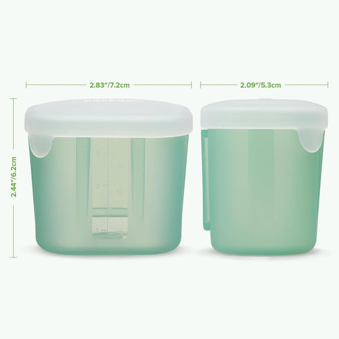 Containers,3 oz Safe,6 Pack,Pea haakaa Mini Meal Silicone Storage Silicone Baby Food Containers with Airtight