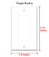 Yuatuwaw Switch Plate Single Rocker/GFCI - Food Healthy Bread Fresh Bakery Loaf Natural