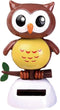 Solar Powered Dancing Owl Figure, Cute Shaking Head Animal for Car Dashboard Decoration (B-Brown)