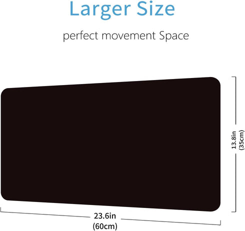 StRoux 24 14 inches TCG Playmat, Black MTG Game Mat, Mousepad Compatible for MTG Trading Card Game Playmats Board Game