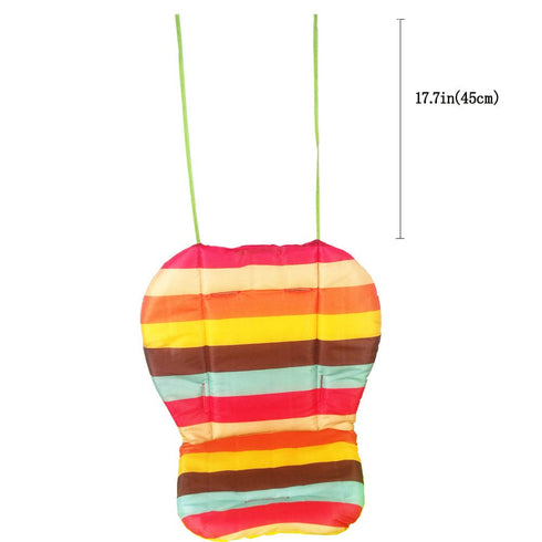 Rainbow Striped High Chair Cushion Liner - Water Resistant Mat Pad