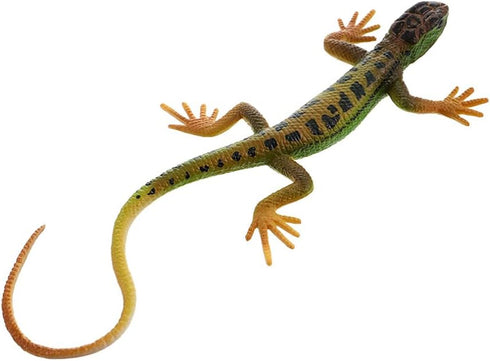 NUOBESTY Lizard Figurine Fake Plastic Lizard Toy Action Figure, Reptile Toy for Collection and Education (Green)