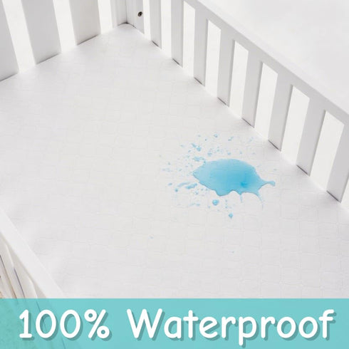 2 Pack 38" 24" Pack American Baby Company Waterproof Fitted Mini Crib Mattress Protector x - Quilted, Noiseless