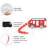 Baby Construction Vehicles Teething Toys, Fire Rescue Truck, Food Grade Silicone Teether with Pacifier Clip, BPA Free,
