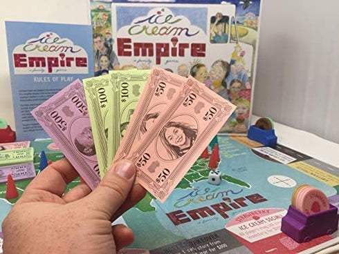 Ice Cream Empire Board Game - Fun Entrepreneurial Game for Families, Adults, and Kids 7+